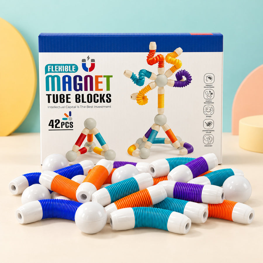 Magnetic Tube Building Set